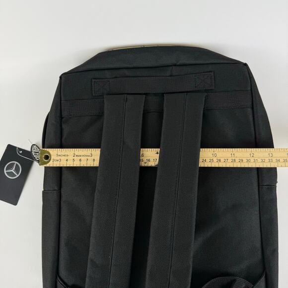Mercedes-Benz Backpack with Laptop Sleeve Black and Gold School / Work - Picture 6 of 6